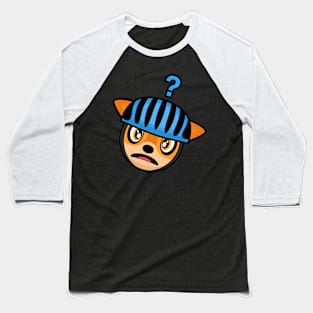 Confused Cyclist Deer Doris Baseball T-Shirt